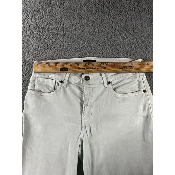 Nydj Jeans Women 6 Marilyn Straight Mid Rise Lift Tuck Classic Modern Mint Green - Picture 3 of 11